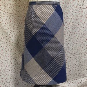 Blue plaid skirt •cottage• Aesthetic